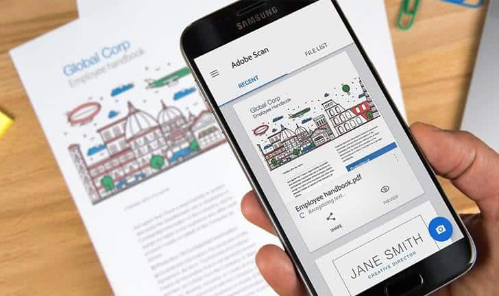 Aplicativo para escancear documentos com o celular
